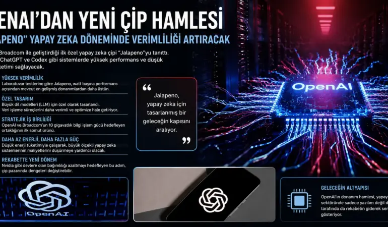 OpenAI’dan ilk özel yapay zeka çipi: “Jalapeno” duyuruldu