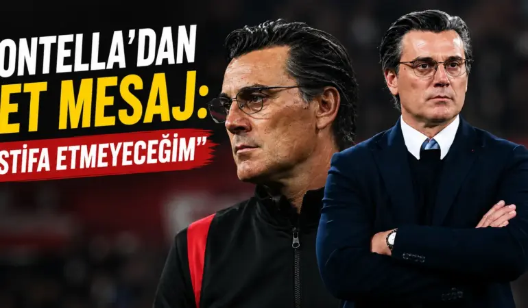 Montella’dan istifa sorusuna net yanıt: “Görevde kalıyorum”