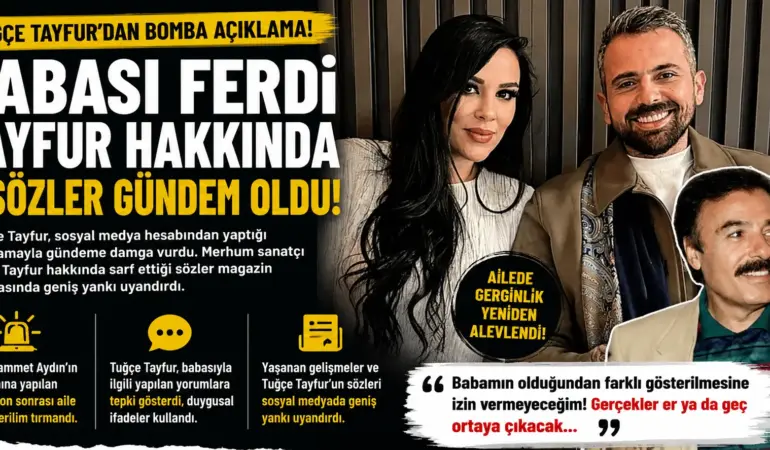 Tuğçe Tayfur sosyal medyayı karıştırdı: Babasına tepki