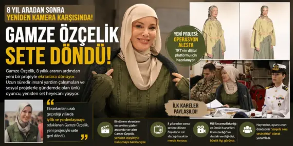Uzun aranın ardından Gamze Özçelik’ten sürpriz dönüş