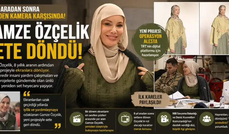 Uzun aranın ardından Gamze Özçelik’ten sürpriz dönüş