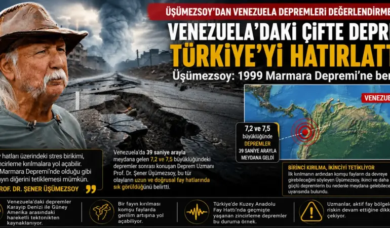 Venezuela depremi zincirleme kırılma: Marmara örneğiyle açıkladı