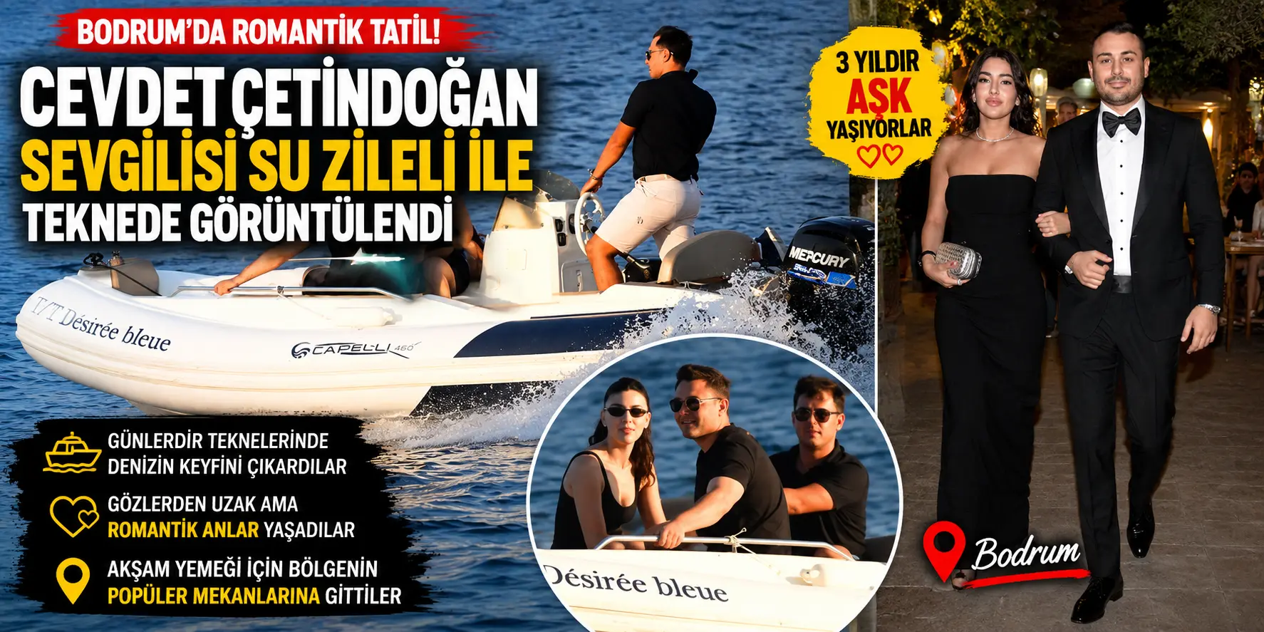 Sabancıların torunu sevgilisiyle Bodrum’da tatilde