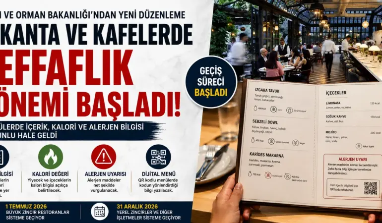 Restoranlarda yeni uygulama: Menüler artık baştan yazılacak