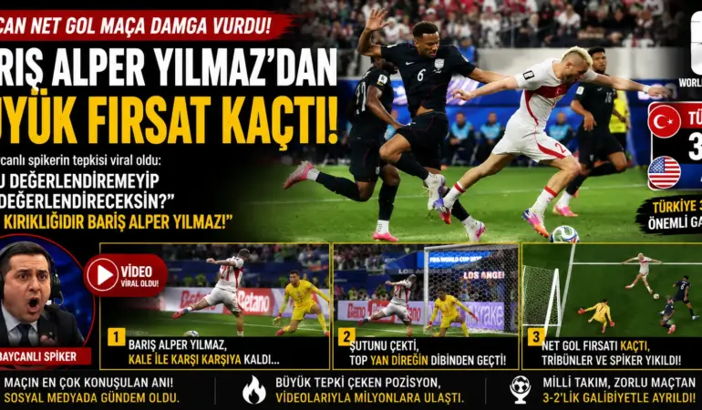 Barış Alper Yılmaz pozisyonu sonrası spikerin duygusal anları