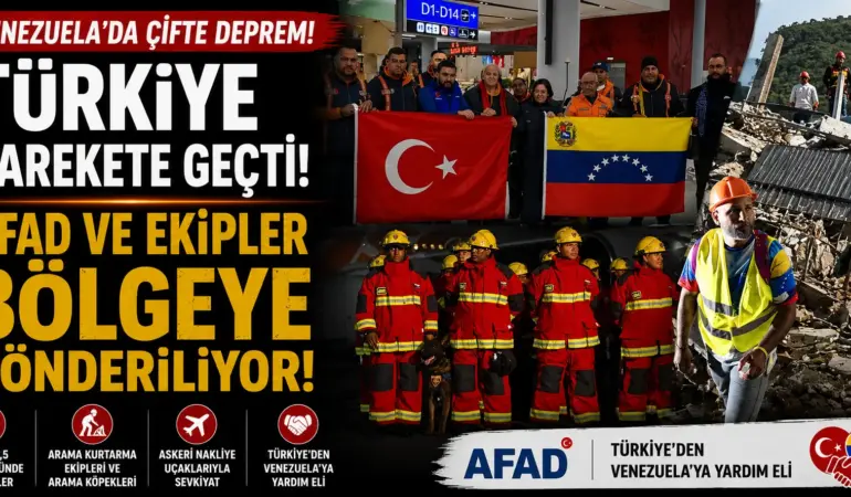 Venezuela depremi sonrası Türkiye’den yardım seferberliği