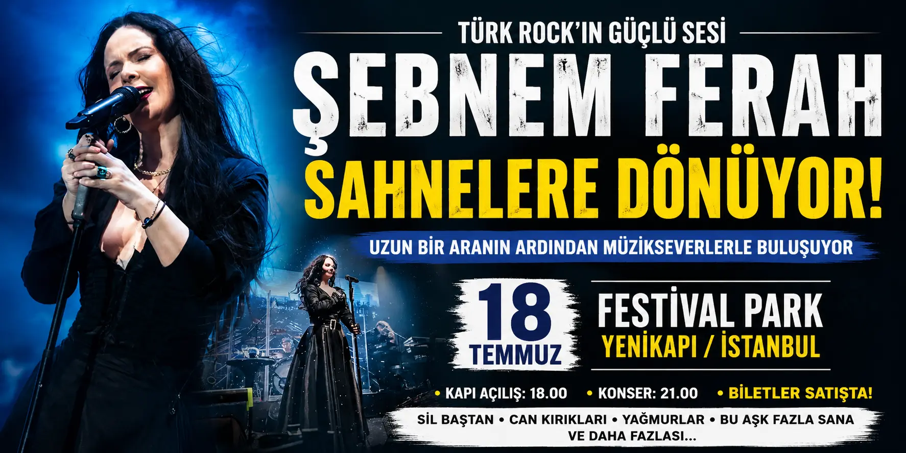 Şebnem Ferah Sahneye Damga Vurdu: Biletler Yeniden Kriz Yarattı