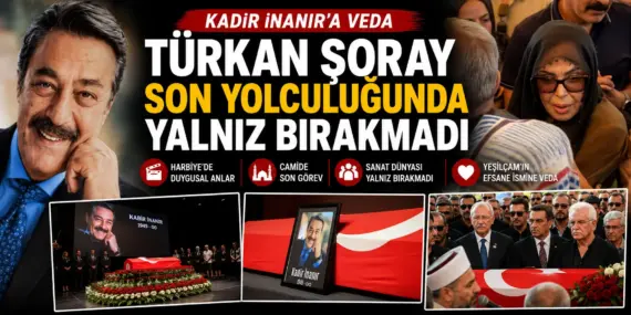 Cenazede Duygusal Anlar! Türkan Şoray’a Yoğun İlgi Gerginlik Yarattı
