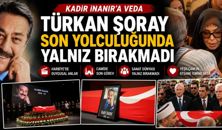 Cenazede Duygusal Anlar! Türkan Şoray’a Yoğun İlgi Gerginlik Yarattı