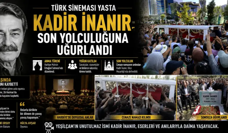 Türk Sinemasının Devi Gitti! Kadir İnanır’a Son Veda