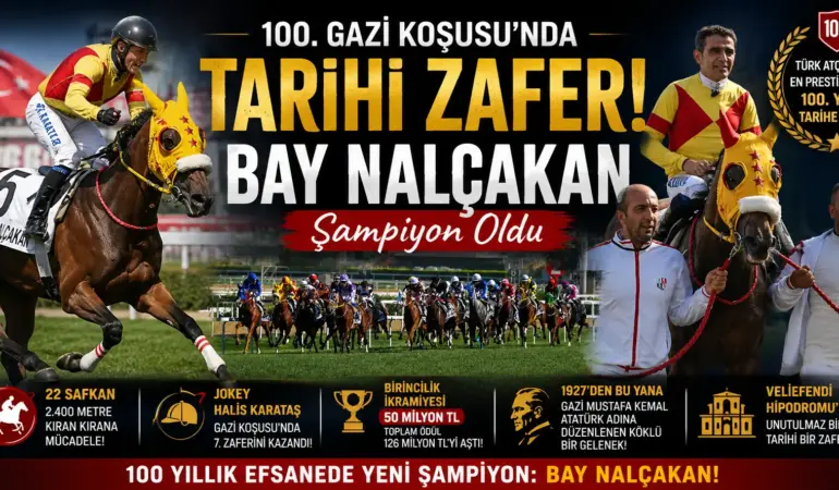 Veliefendi’de Büyük Patlama! Gazi Koşusu’nun 100. Şampiyonu Belli Oldu