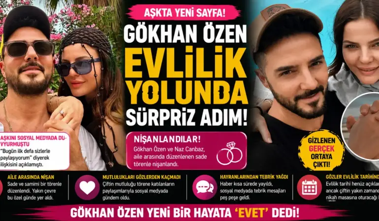 Gökhan Özen’den Sürpriz Nişan Hamlesi! Evlilik Yolunda İlk Adım Atıldı