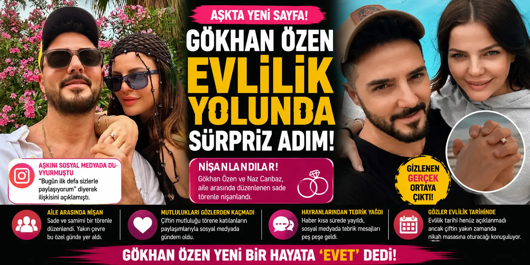 Gökhan Özen’den Sürpriz Nişan Hamlesi! Evlilik Yolunda İlk Adım Atıldı