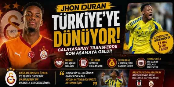 Bomba Transfer! Galatasaray Jhon Duran’ı Bitiriyor