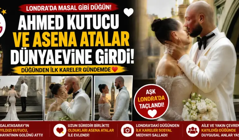 Sürpriz Düğün! Ahmed Kutucu Ve Asena Atalar Hayatını Birleştirdi