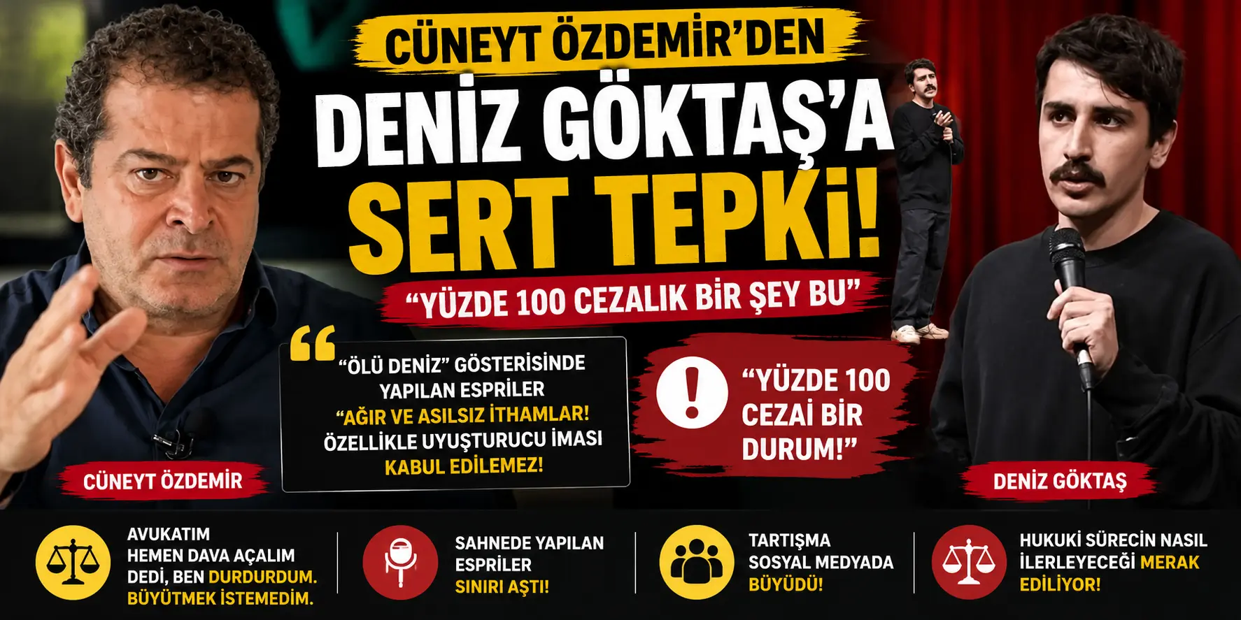 Mizah Krizi Patladı! Cüneyt Özdemir’den Şok Tepki: Dava Sinyali mi?