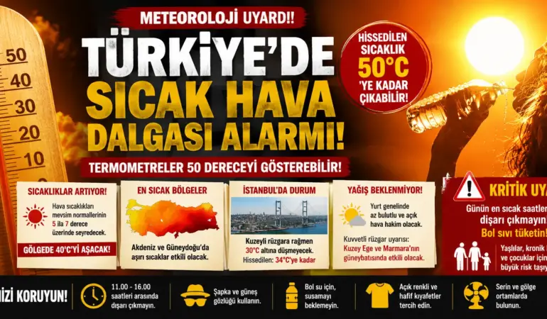 Sıcaklık Patlaması! Türkiye Genelinde Kavurucu Hava Dalgası Etkili