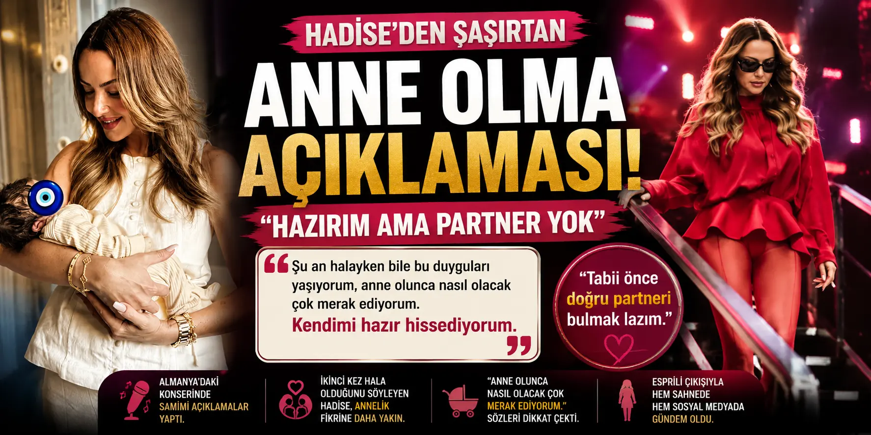 Hadise’den Şaşırtan Çıkış! Anne Olmak İçin Geri Sayım mı Başladı?