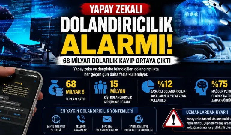 Siber Dünyada Şok! Yapay Zeka Dolandırıcılığı Küresel Ekonomiyi Sarsıyor