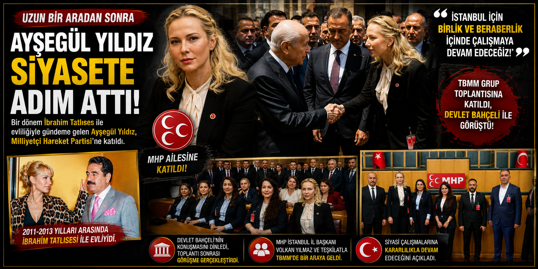 İbrahim Tatlıses’in eski eşi siyasete adım attı: TBMM’de ortaya çıktı