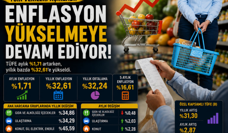 SON DAKİKA: TÜİK Mayıs 2026 Enflasyon Verilerini Açıkladı