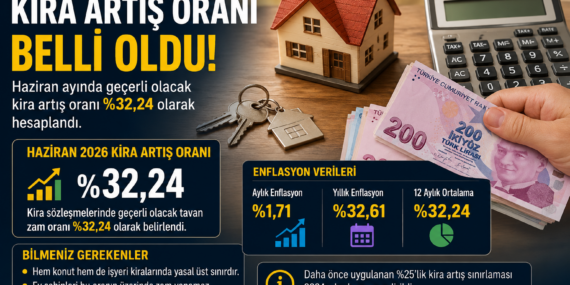Haziran Ayı Kira Artış Oranı Açıklandı
