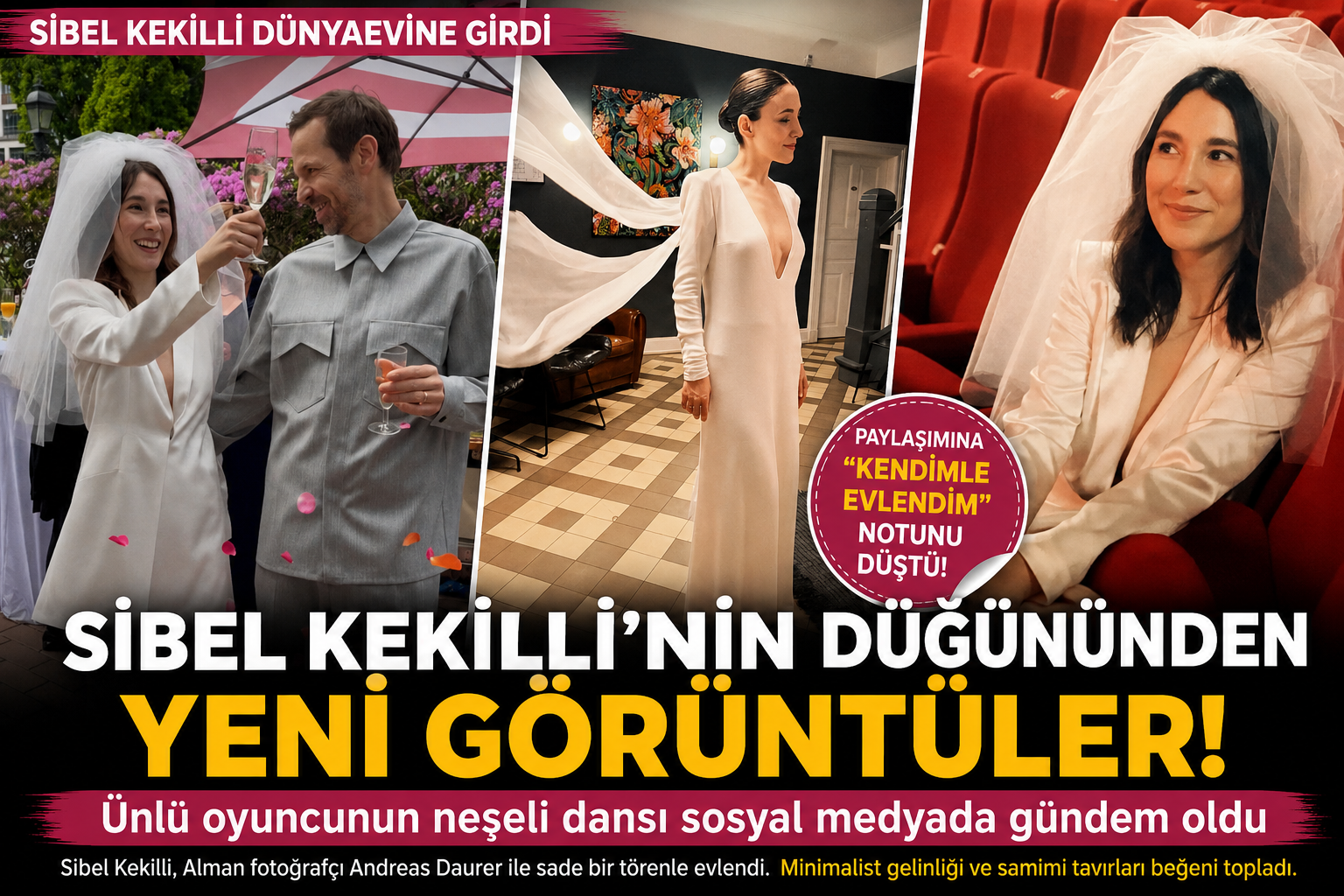 Sibel Kekilli’nin düğün dansı sosyal medyayı salladı