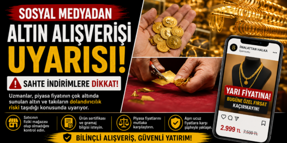 Sosyal Medyada Altın Satışlarına Karşı Tüketiciye Uyarı