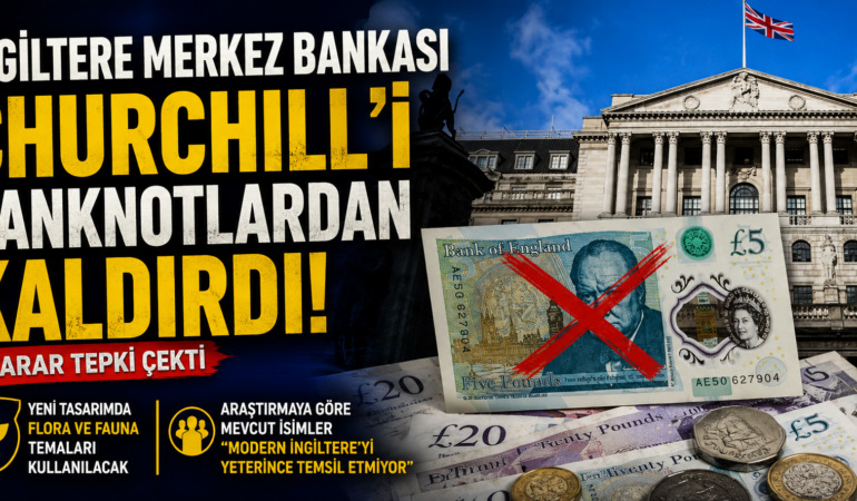 İngiltere’de gündem olan karar: Churchill banknotlardan siliniyor