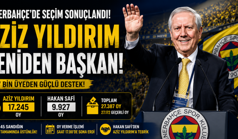 Aziz Yıldırım Fenerbahçe’nin yeni başkanı seçildi
