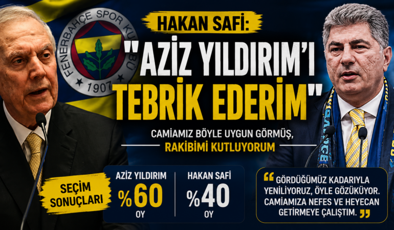Hakan Safi’den seçim sonrası mesaj: Aziz Yıldırım’ı tebrik etti