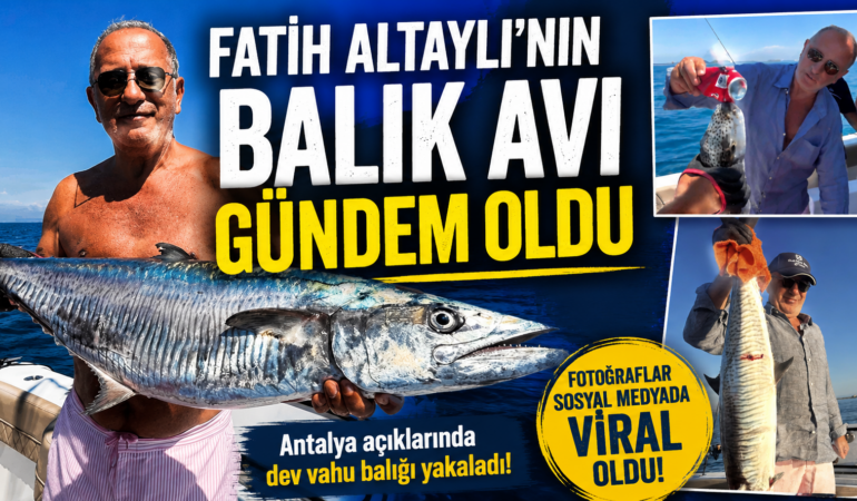 Fatih Altaylı’nın balık avı paylaşımı sosyal medyada gündem oldu