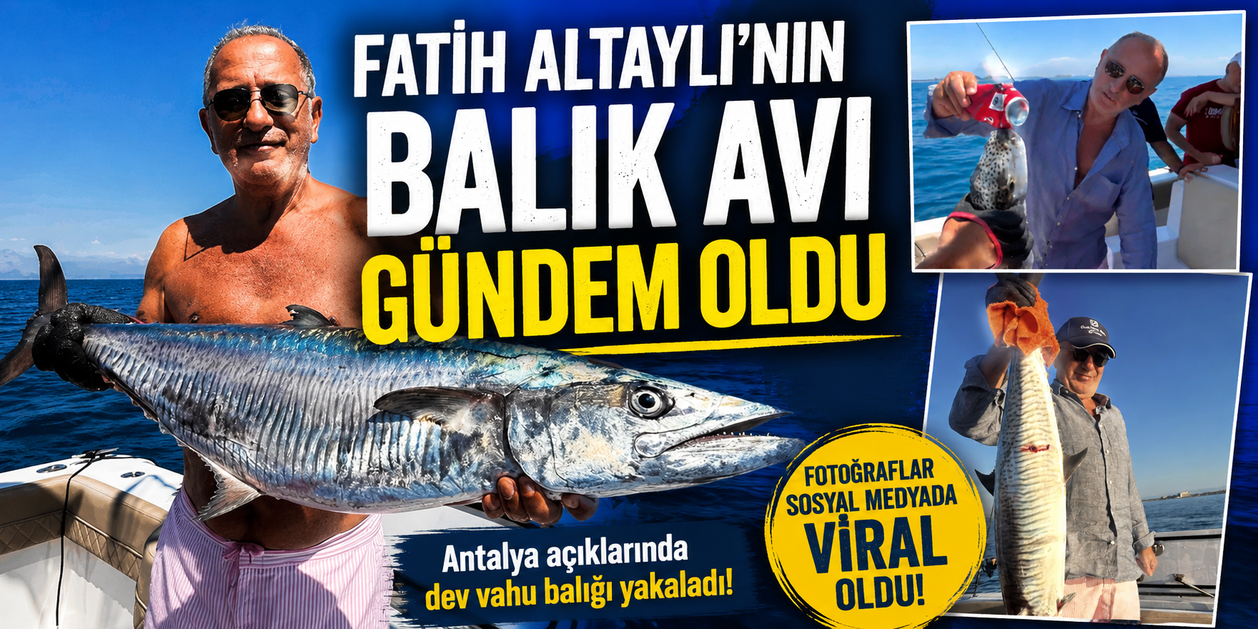 Fatih Altaylı’nın balık avı paylaşımı sosyal medyada gündem oldu