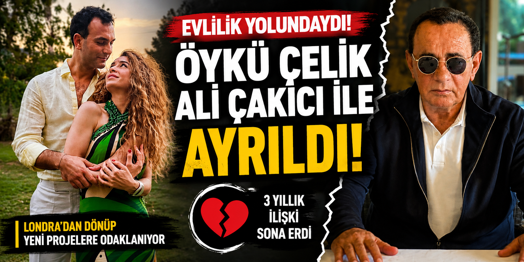 Sürpriz ayrılık: Öykü Çelik ile Ali Çakıcı yollarını ayırdı