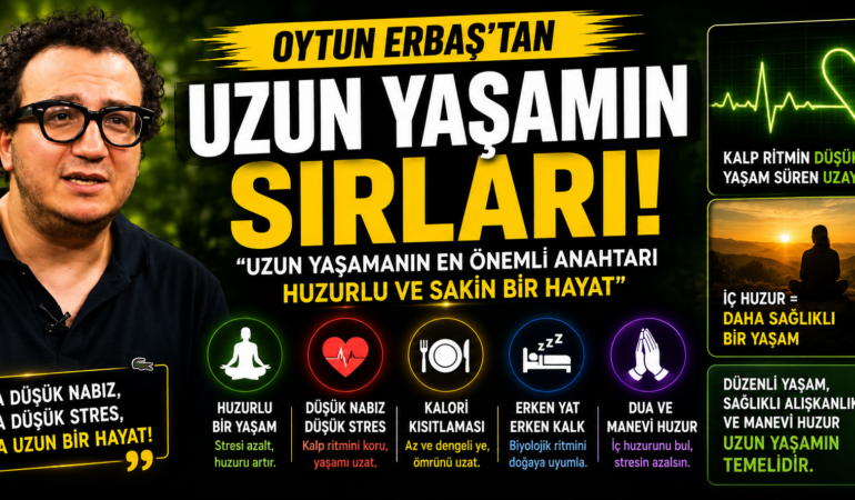 Oytun Erbaş’tan dikkat çeken sözler: “Stres azaltılmalı, yaşam dengeli olmalı”