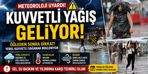 Meteoroloji’den kritik uyarı: Çok kuvvetli sağanak yolda