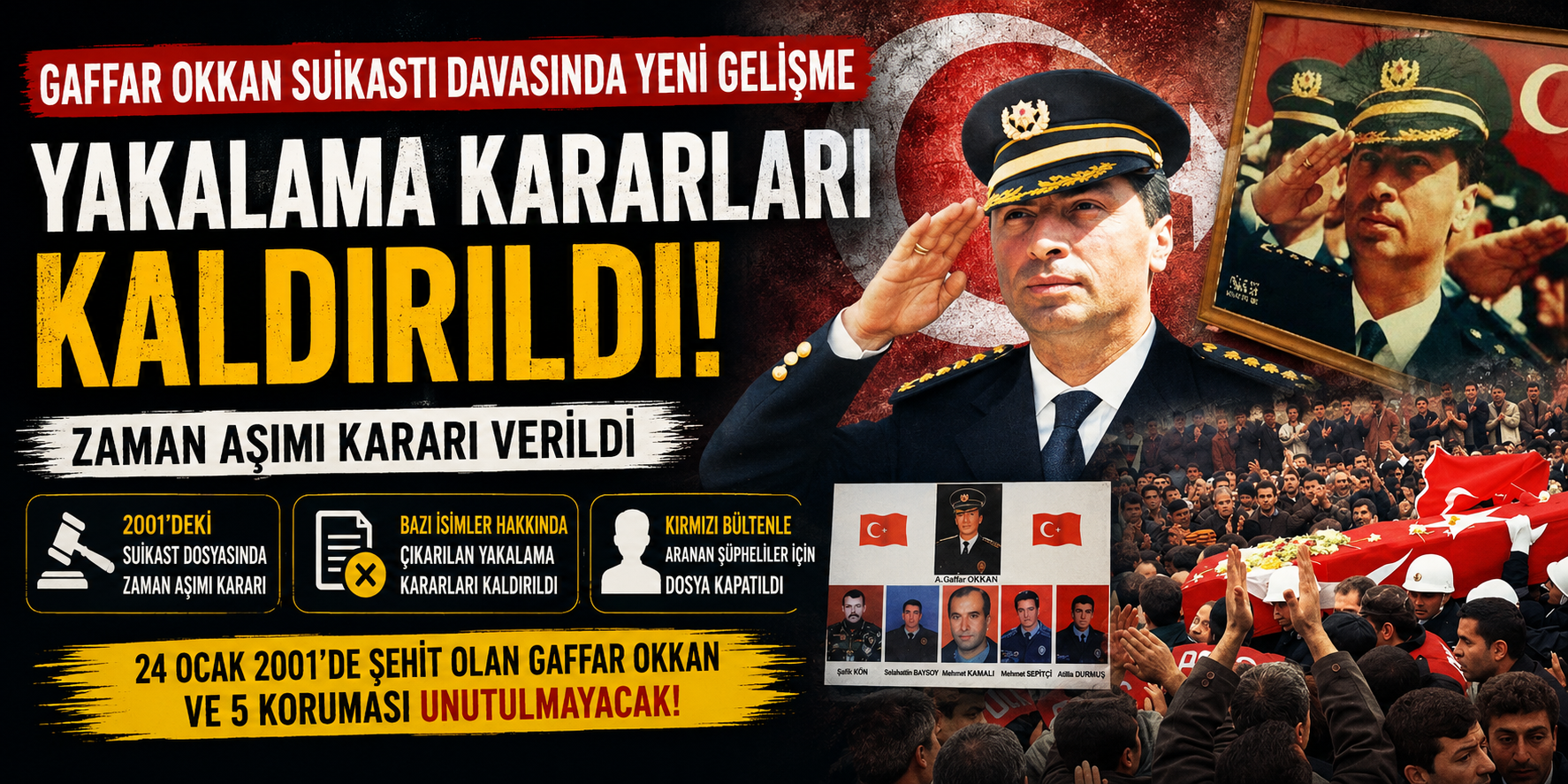Gaffar Okkan davasında flaş gelişme: Yakalama kararları kaldırıldı