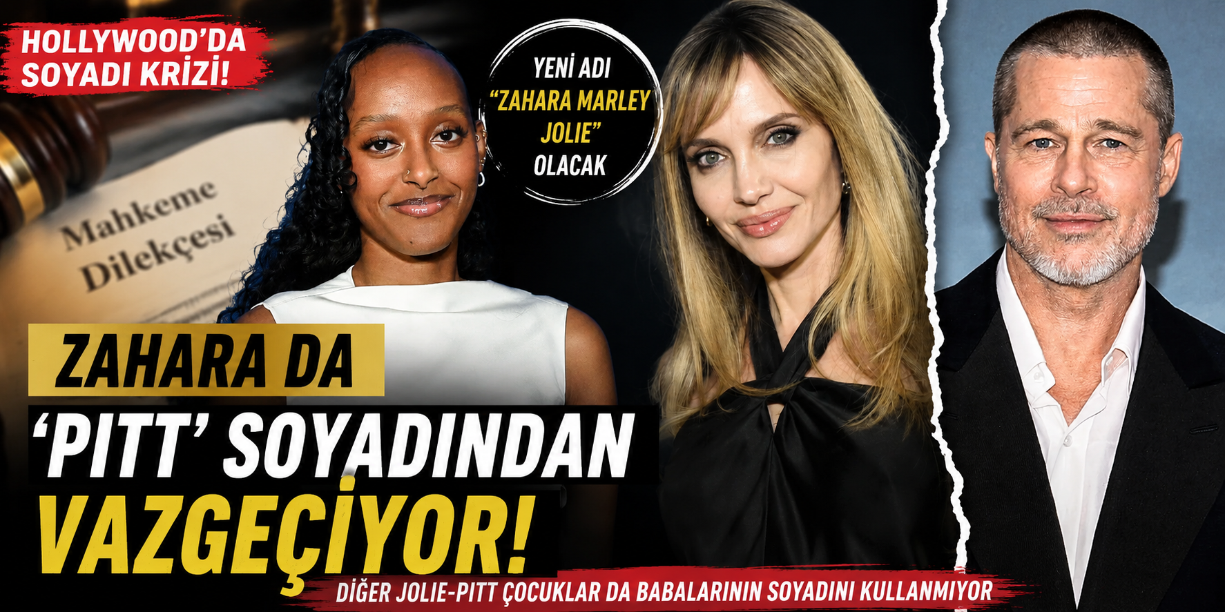 Brad Pitt–Angelina Jolie Çocuklarında Soyadı Krizi Derinleşiyor