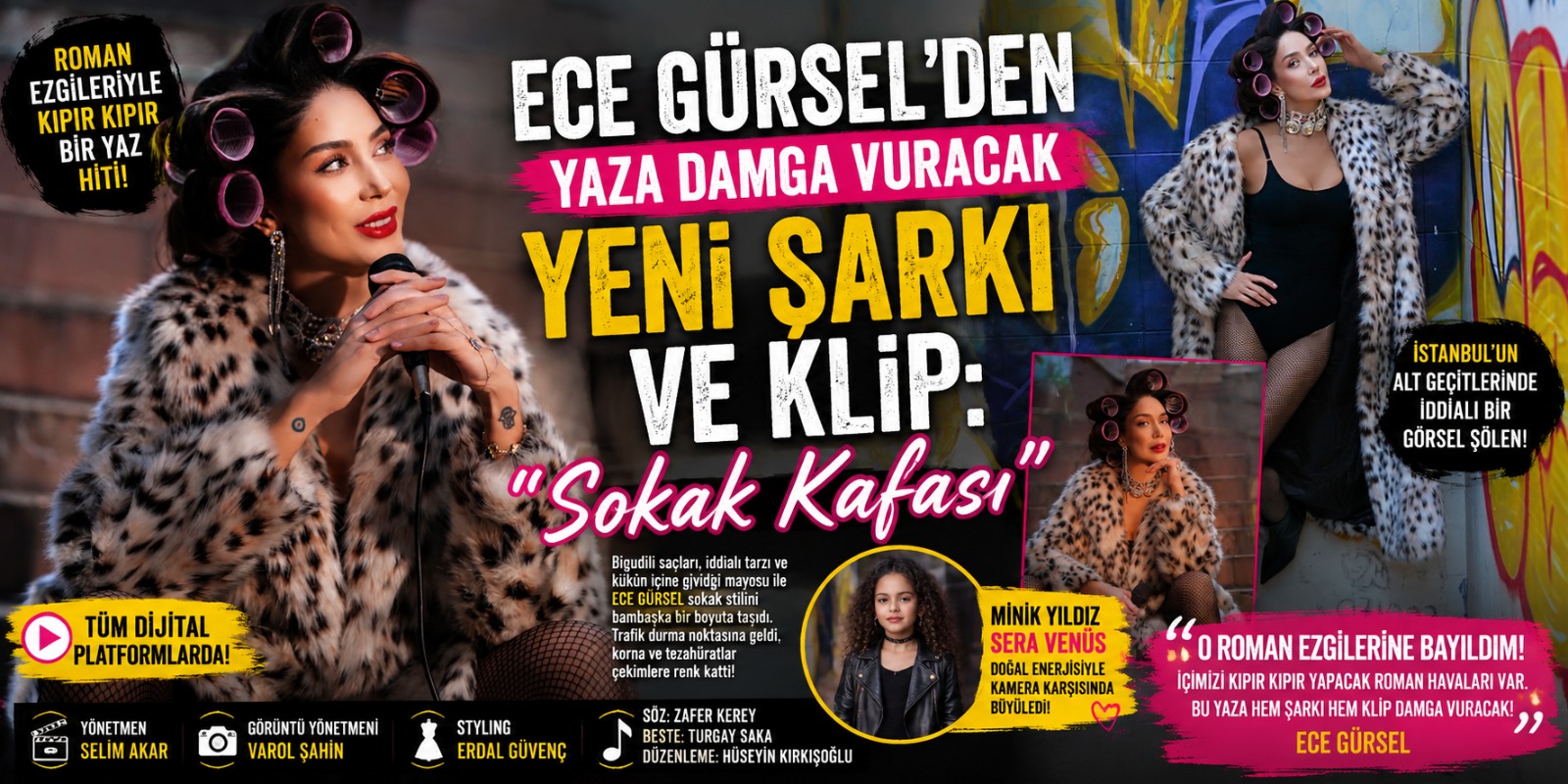 ECE GÜRSEL’DEN YAZA DAMGA VURACAK YENİ ŞARKI VE KLİP: “SOKAK KAFASI”