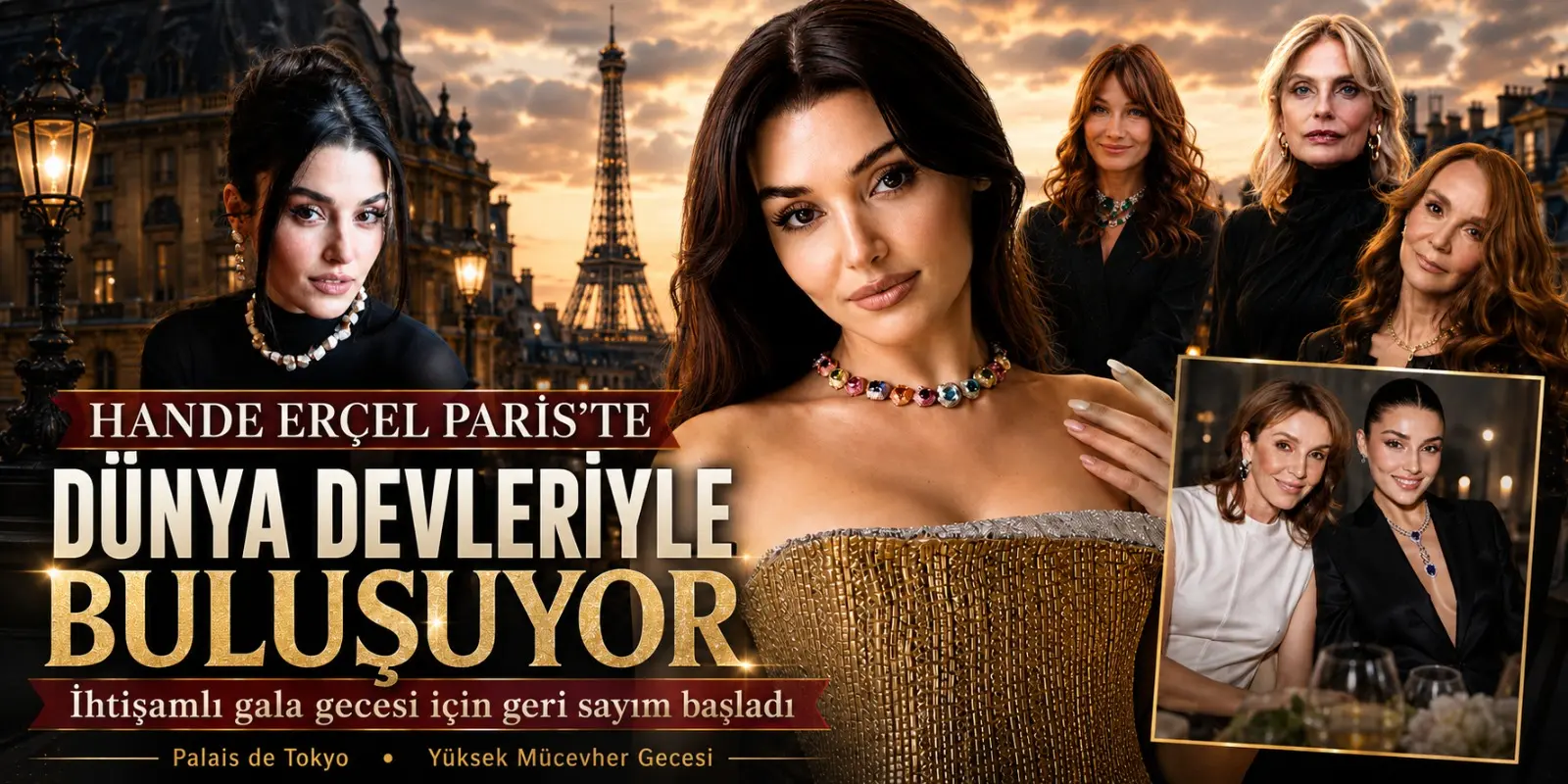 HANDE ERÇEL PARİS’TE DÜNYA DEVLERİYLE BULUŞUYOR: İHTİŞAMLI GECEYE GERİ SAYIM BAŞLADI