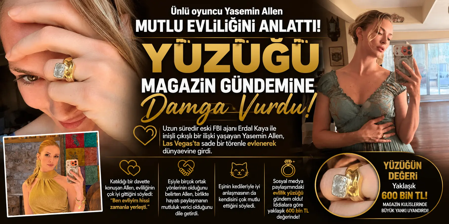 Yasemin Allen’in Tek Taşı Gündemi Sarstı! İşte Dudak Uçuklatan Fiyatı