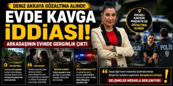 Evde Başlayan Tartışma Karakolda Bitti! Deniz Akkaya Gözaltında