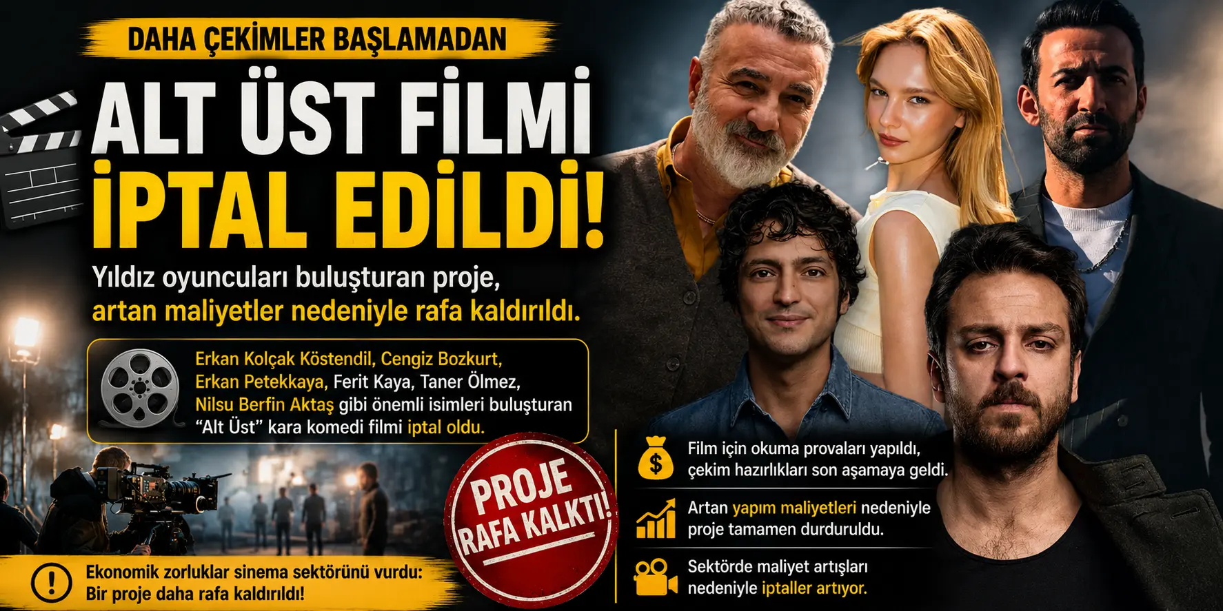 Erkan Kolçak Köstendil’li Yapım Çöktü! Sektör Alarmda