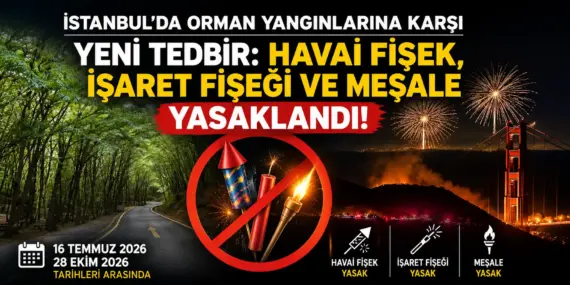 İstanbul’da Kritik Yasak! Havai Fişek ve Meşale Kullanımı Durduruldu