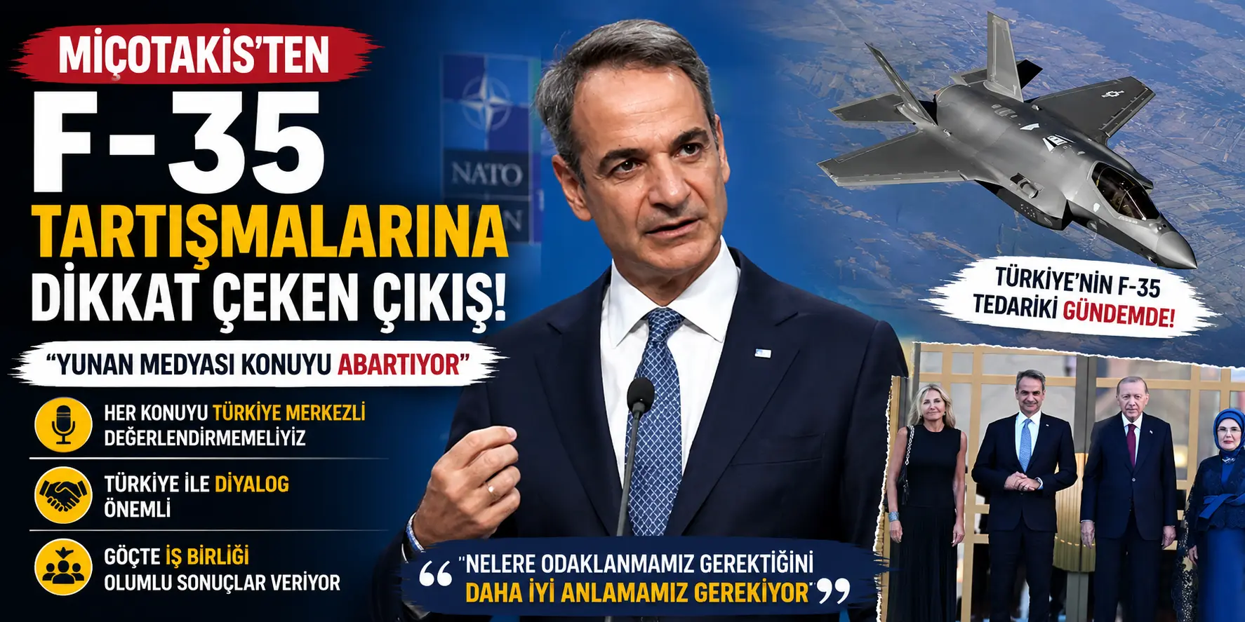 Miçotakis’ten Türkiye ile Diyalog Mesajı! F-35 Tartışmalarında Farklı Ton