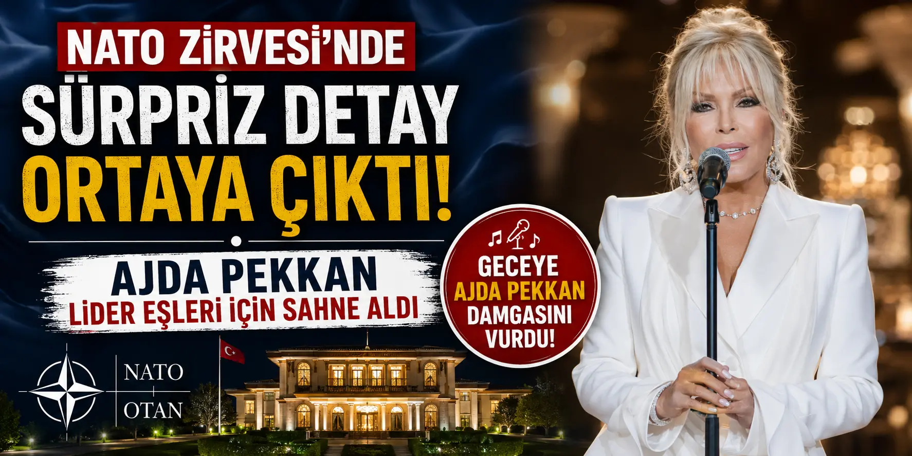 Ankara’daki NATO Zirvesi’nin Gizli Kalan Detayı Ortaya Çıktı! Sahneye Ajda Pekkan Çıktı