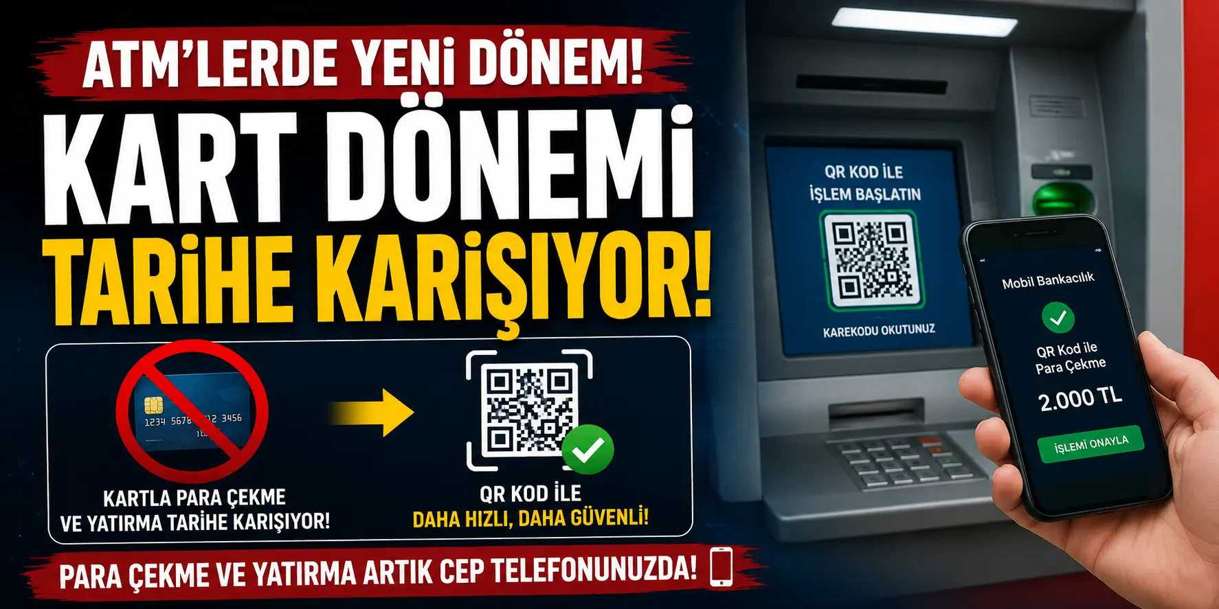 Milyonlarca Kişiyi İlgilendiriyor! ATM’lerde Ezber Bozan Değişiklik