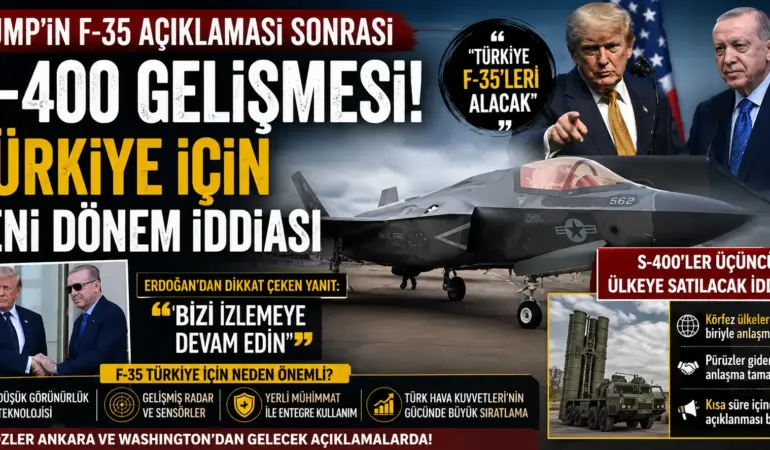 Trump’ın F-35 Açıklaması Ankara’da Gündem Yarattı! S-400’ler İçin Kritik İddia