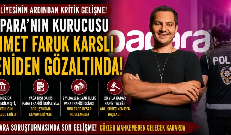 Papara Soruşturmasında Yeni Perde! Ahmet Faruk Karslı Yeniden Yakalandı