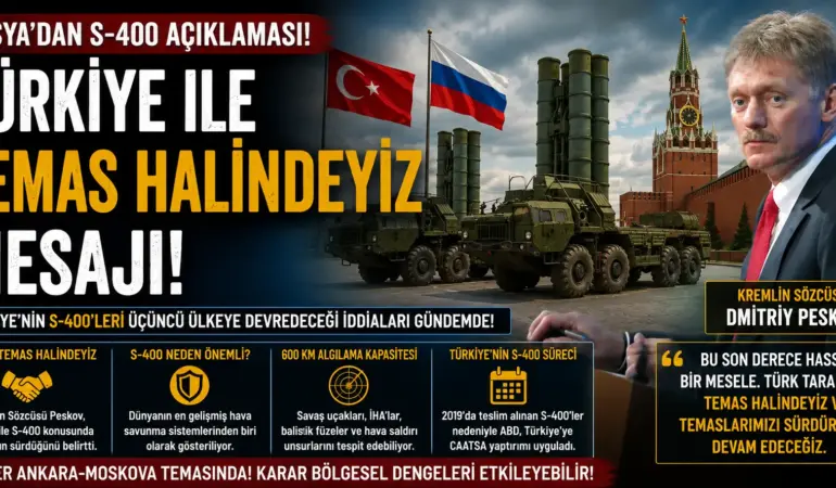 S-400 İçin Dünyanın Beklediği Açıklama! Rusya İlk Kez Konuştu
